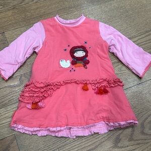 Catimini Pink and Coral Dress